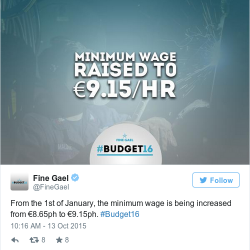 Salario mínimo en Irlanda